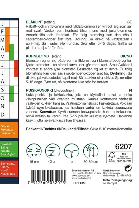 Kornblomst Black Ball
